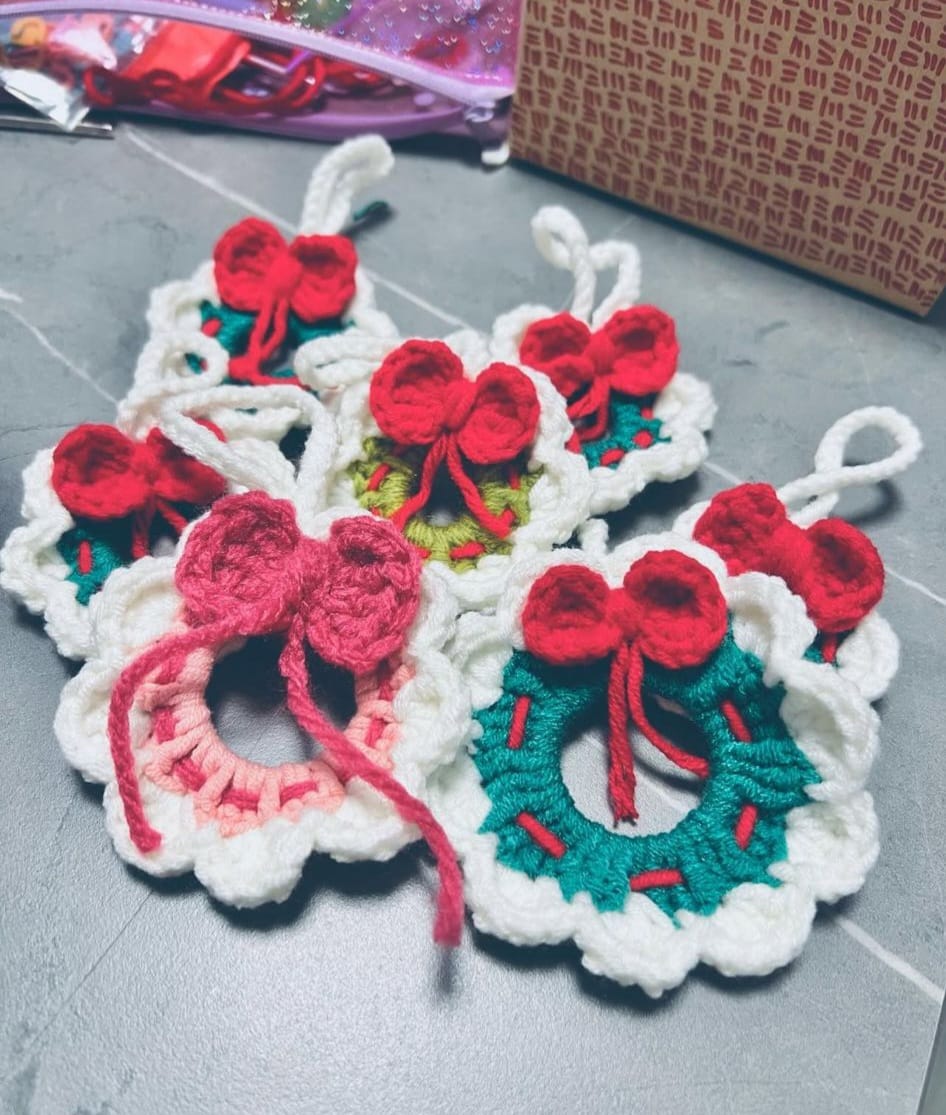 聖誕花圈鈎織工作坊